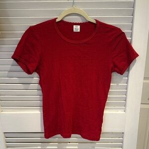 LESET x Madewell Pointelle Short-Sleeve Top